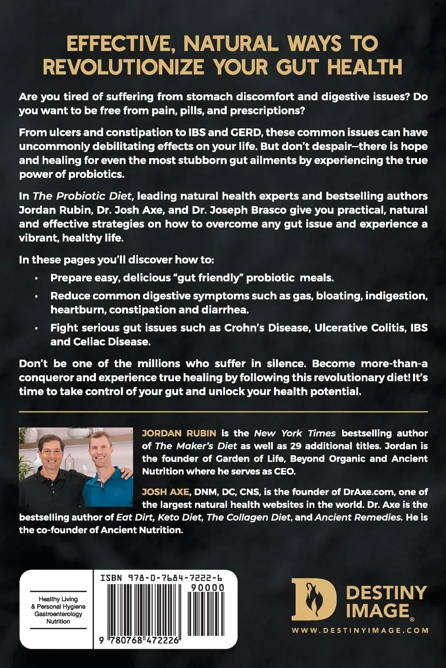 Rückseite: 9780768472226 | The Probiotic Diet | Jordan Rubin (u. a.) | Taschenbuch | Englisch