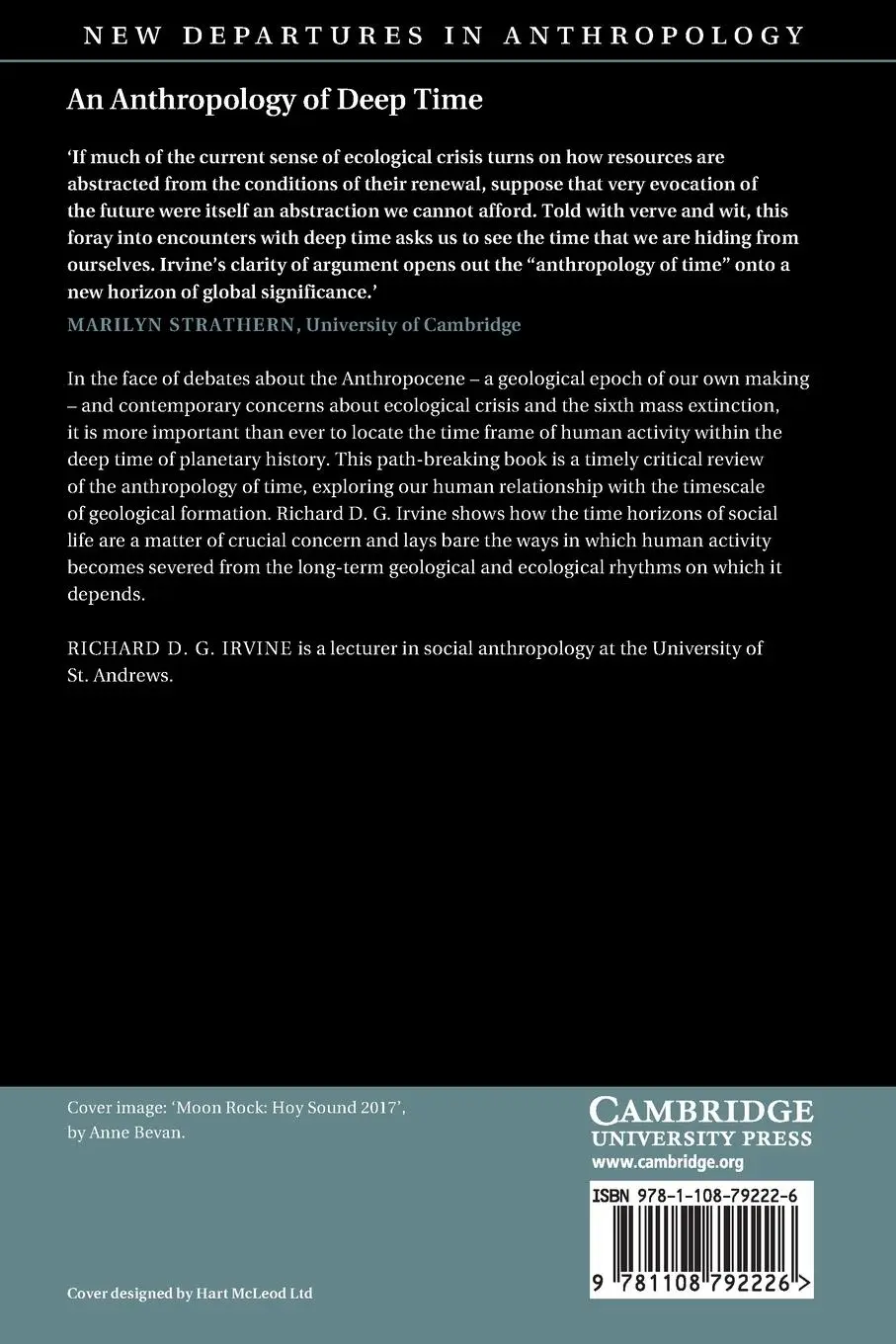 Rückseite: 9781108792226 | An Anthropology of Deep Time | Richard D. G. Irvine | Taschenbuch