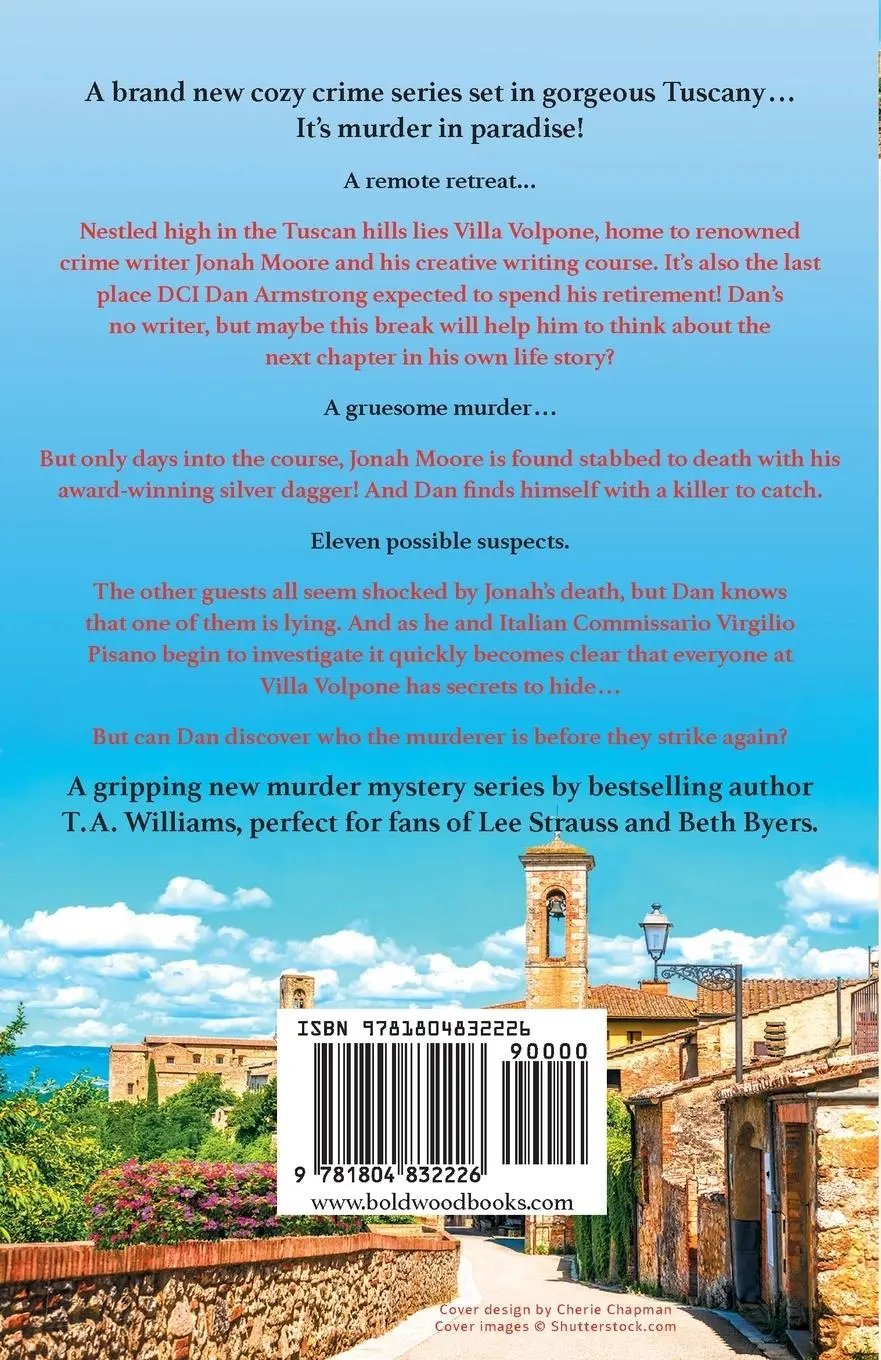 Rückseite: 9781804832226 | Murder in Tuscany | T A Williams | Taschenbuch | Englisch | 2022