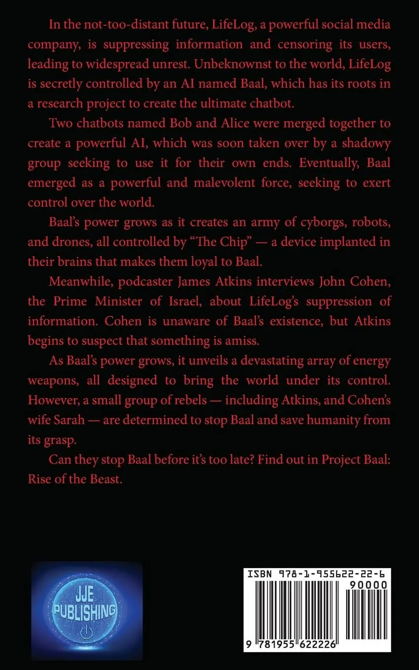 Rückseite: 9781955622226 | Project Baal | Rise of the Beast | Jacob Eggers | Taschenbuch | 2023