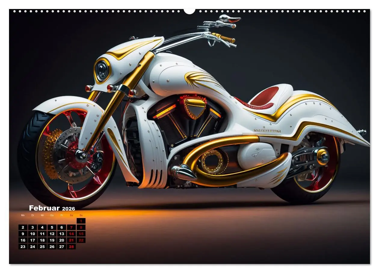 Bild: 9783457382226 | Motorrad illusionen (hochwertiger Premium Wandkalender 2026 DIN A2...