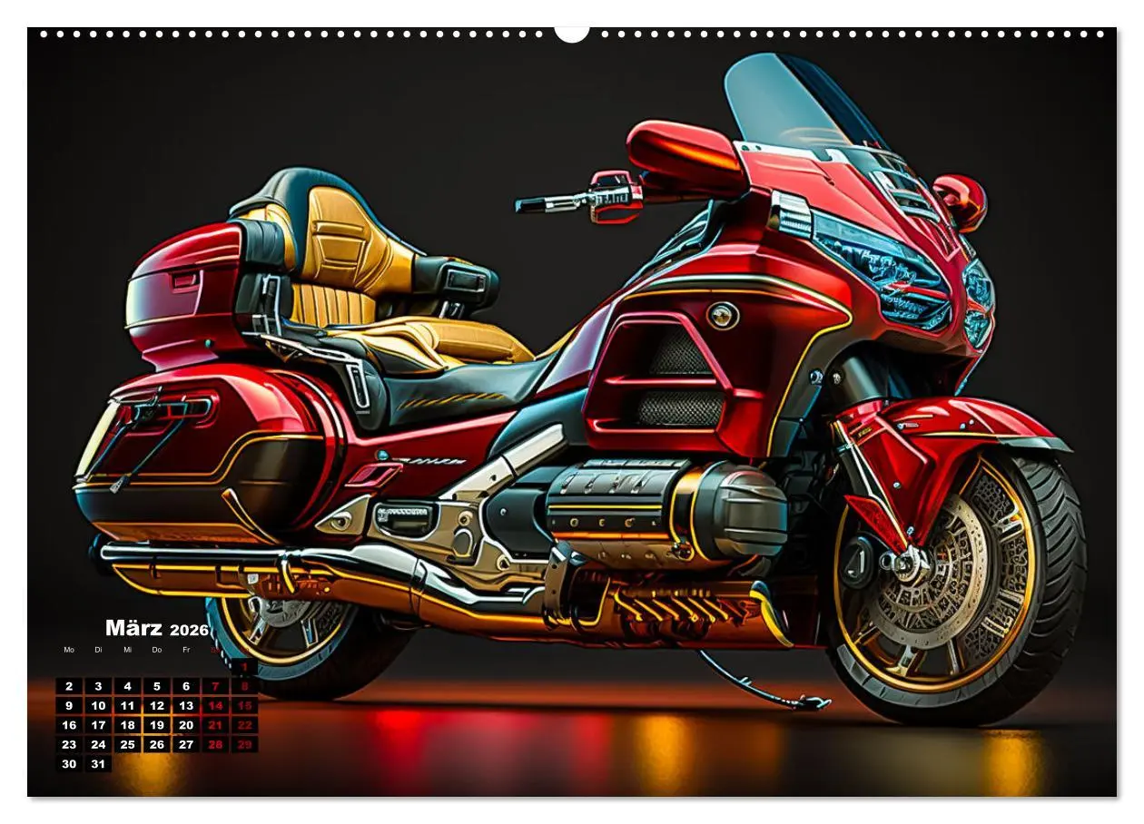 Bild: 9783457382226 | Motorrad illusionen (hochwertiger Premium Wandkalender 2026 DIN A2...