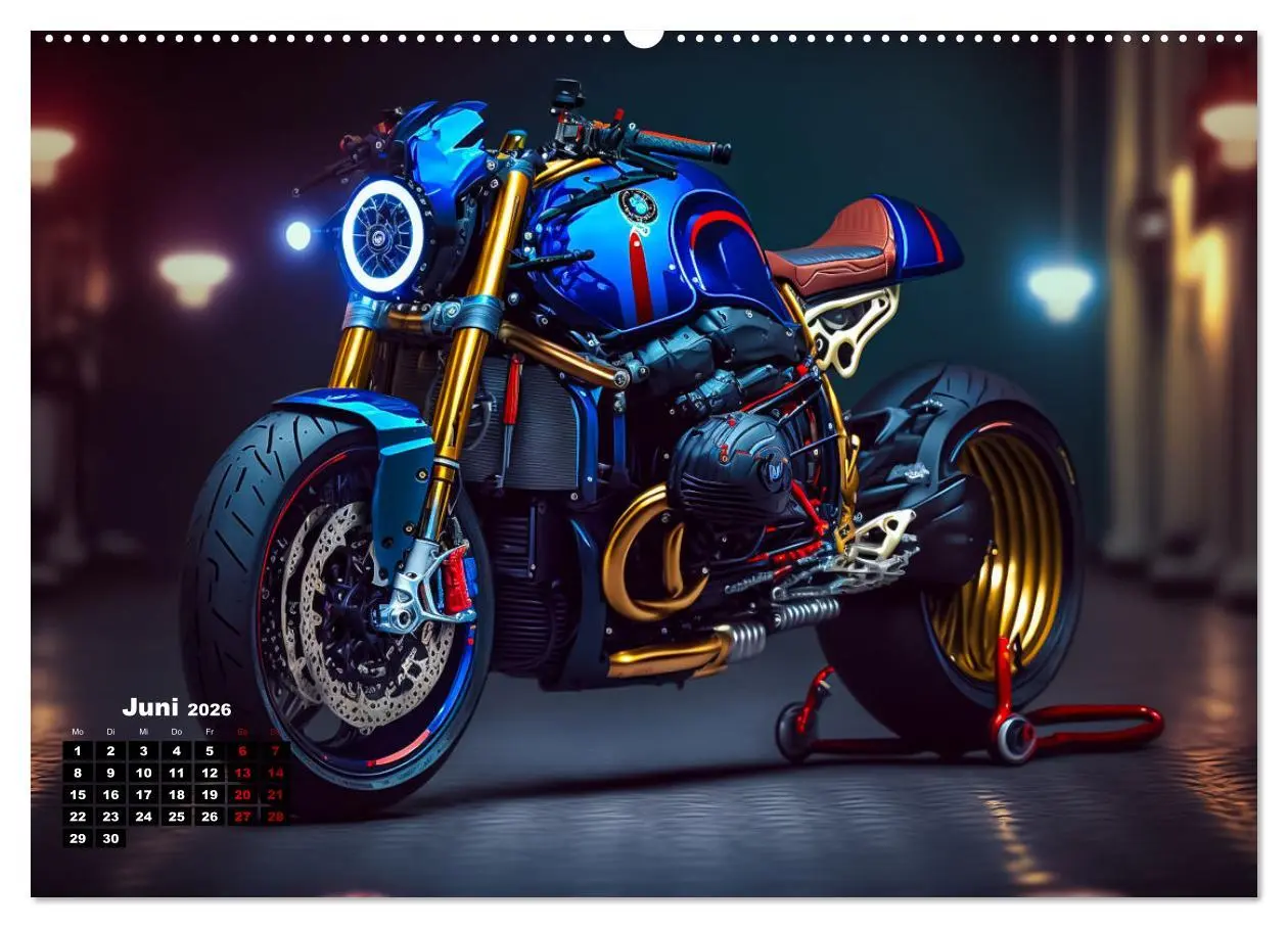 Bild: 9783457382226 | Motorrad illusionen (hochwertiger Premium Wandkalender 2026 DIN A2...
