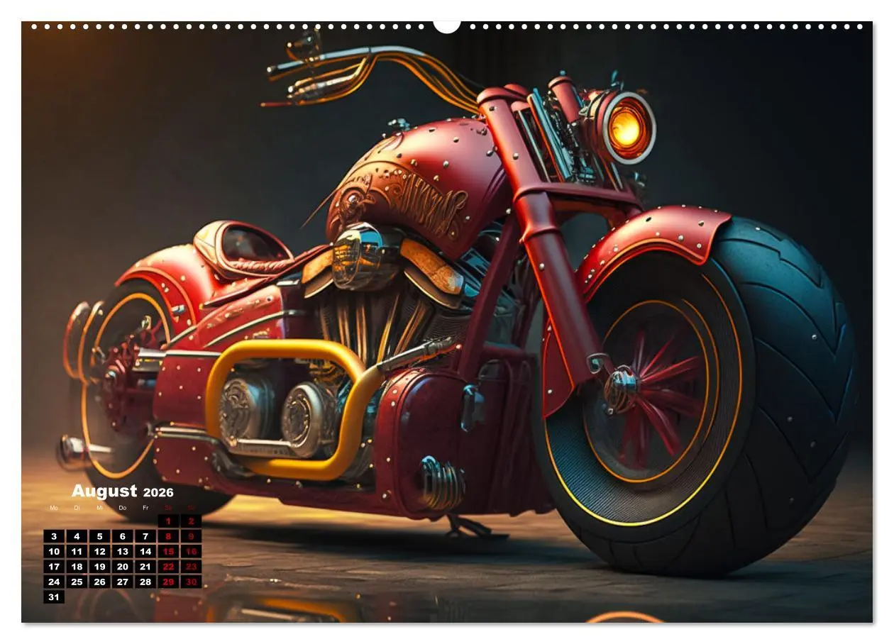 Bild: 9783457382226 | Motorrad illusionen (hochwertiger Premium Wandkalender 2026 DIN A2...
