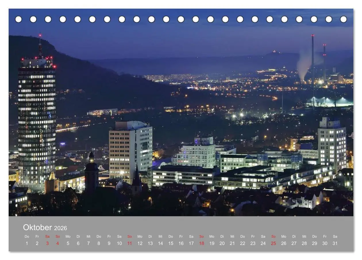Bild: 9783516092226 | Jena in Thüringen (Tischkalender 2026 DIN A5 quer), CALVENDO...