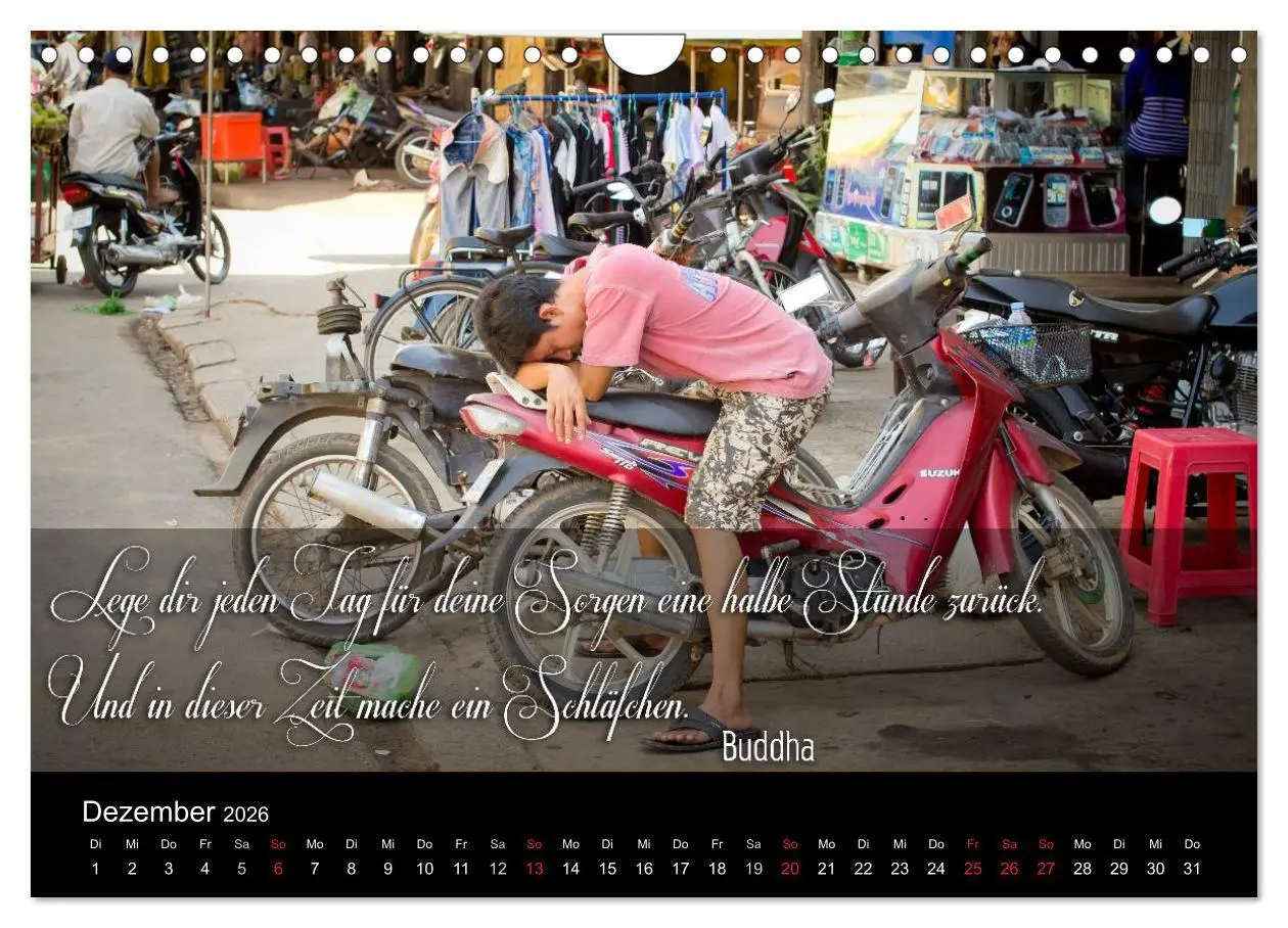 Bild: 9783516232226 | Buddhistische Weisheiten (Wandkalender 2026 DIN A4 quer), CALVENDO...