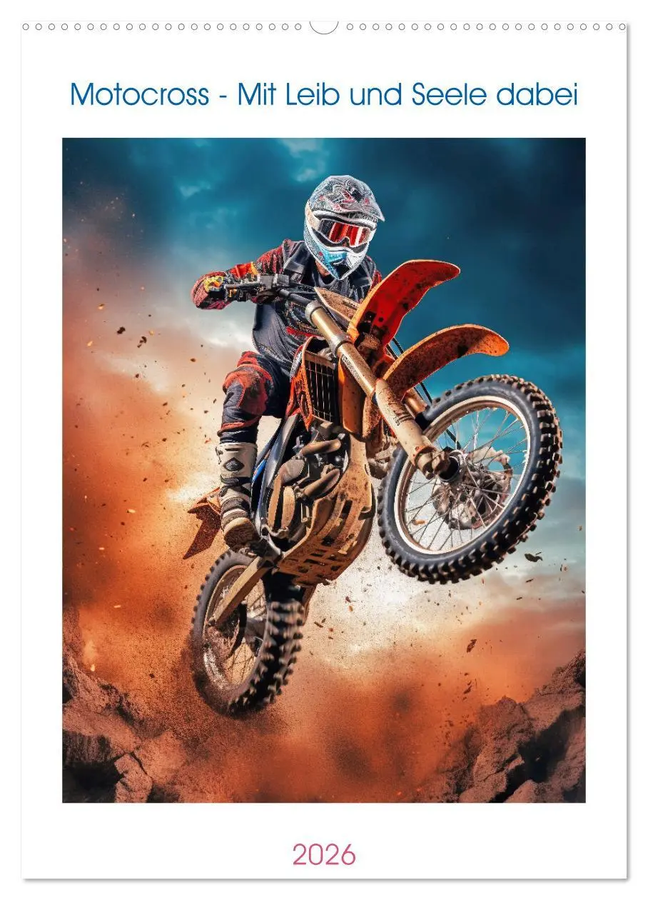 Cover: 9783516302226 | Motocross - Mit Leib und Seele dabei (Wandkalender 2026 DIN A2...
