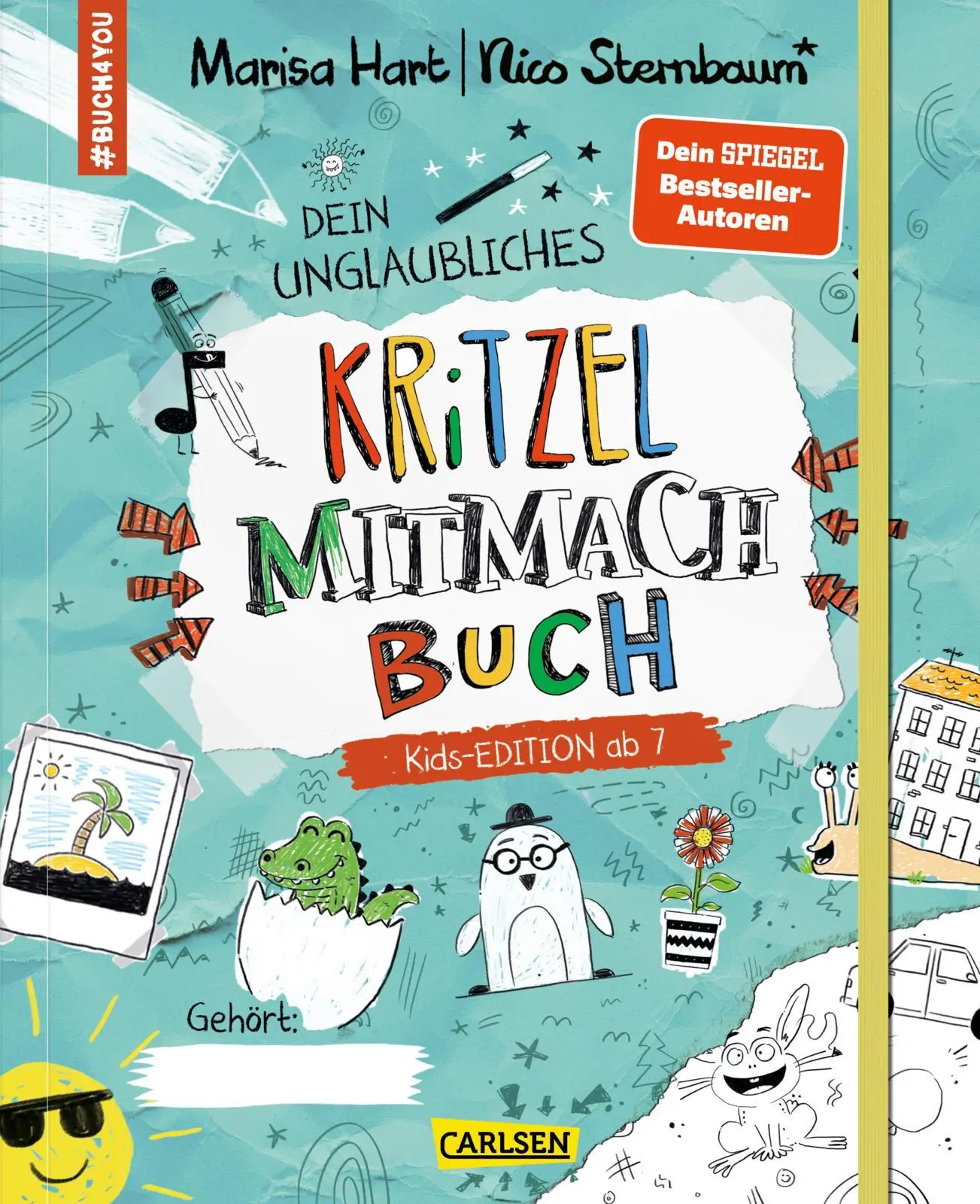 Cover: 9783551192226 | #buch4you: Dein unglaubliches Kritzel-Mitmach-Buch | Hart (u. a.)