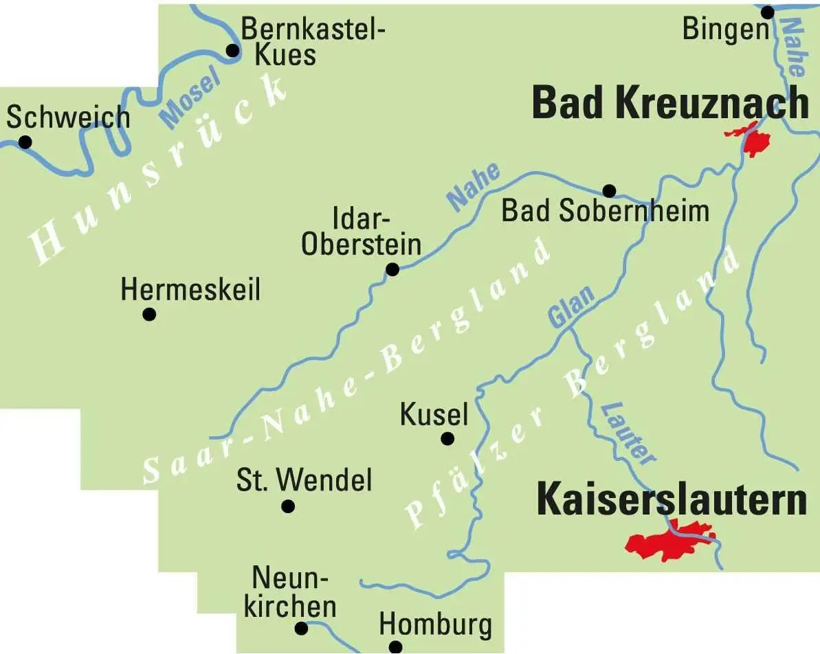Bild: 9783969902226 | BVA ADFC Regionalkarte Pfalz Nord/ Hunsrück/ Nahe 1:75.000 | Deutsch