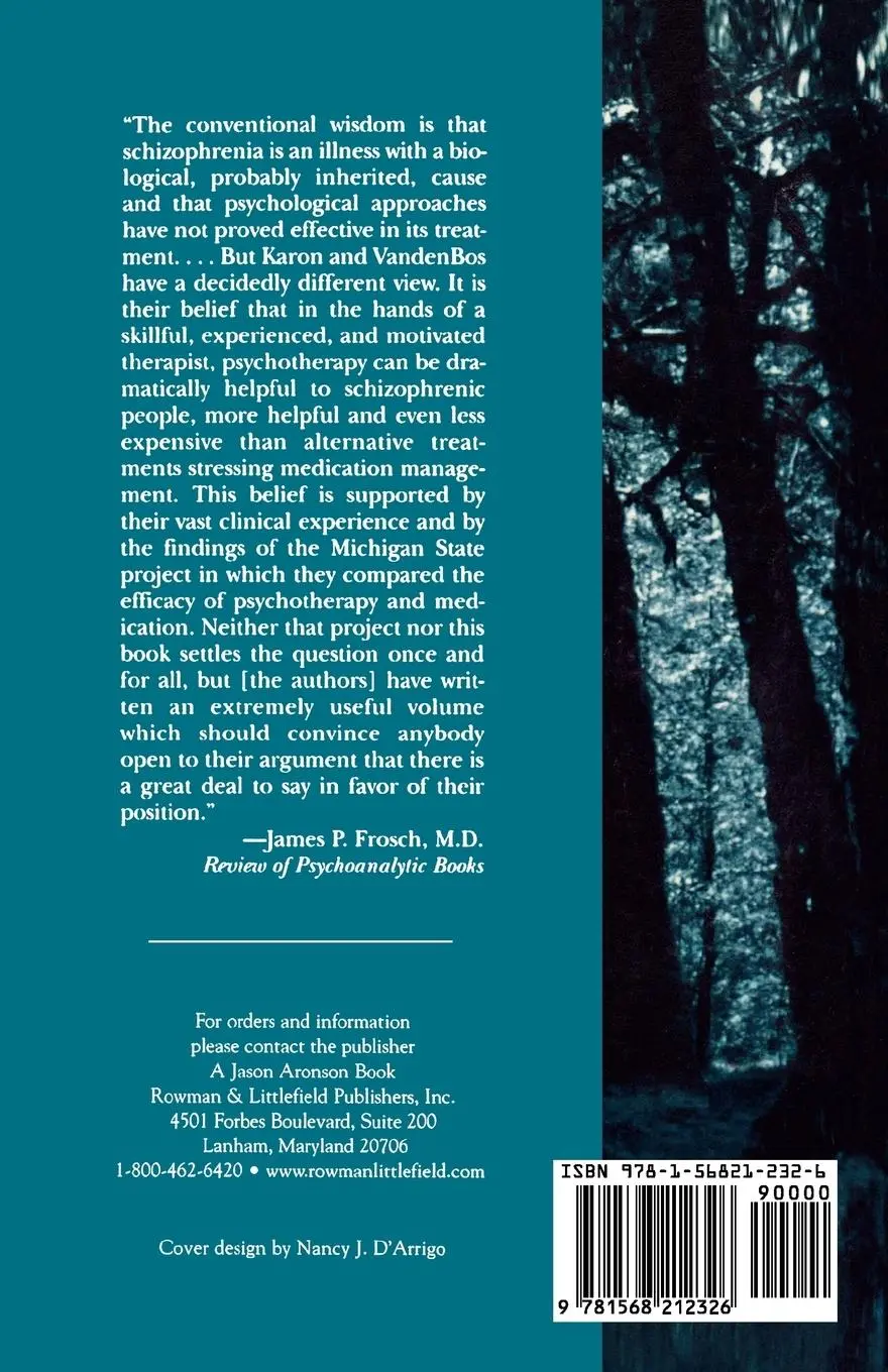 Rückseite: 9781568212326 | Psychotherapy of Schizophrenia | The Treatment of Choice | Taschenbuch