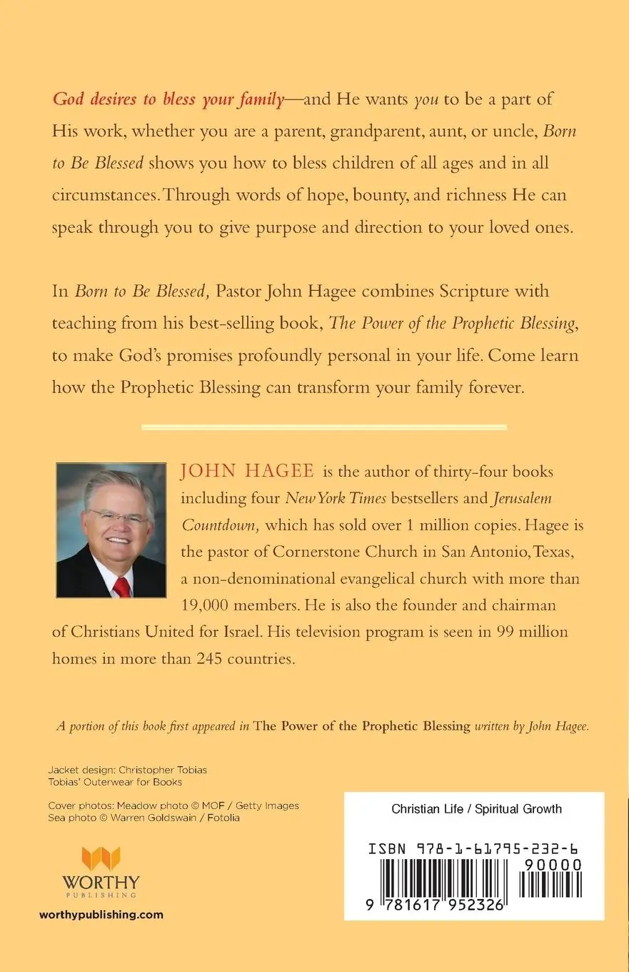 Rückseite: 9781617952326 | Born to Be Blessed | John Hagee | Taschenbuch | Englisch | 2013