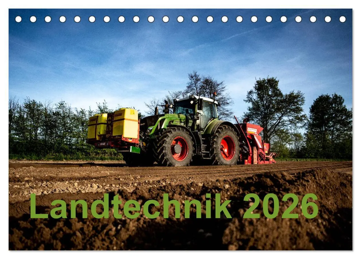 Cover: 9783457822326 | Landtechnik 2026 (Tischkalender 2026 DIN A5 quer), CALVENDO...