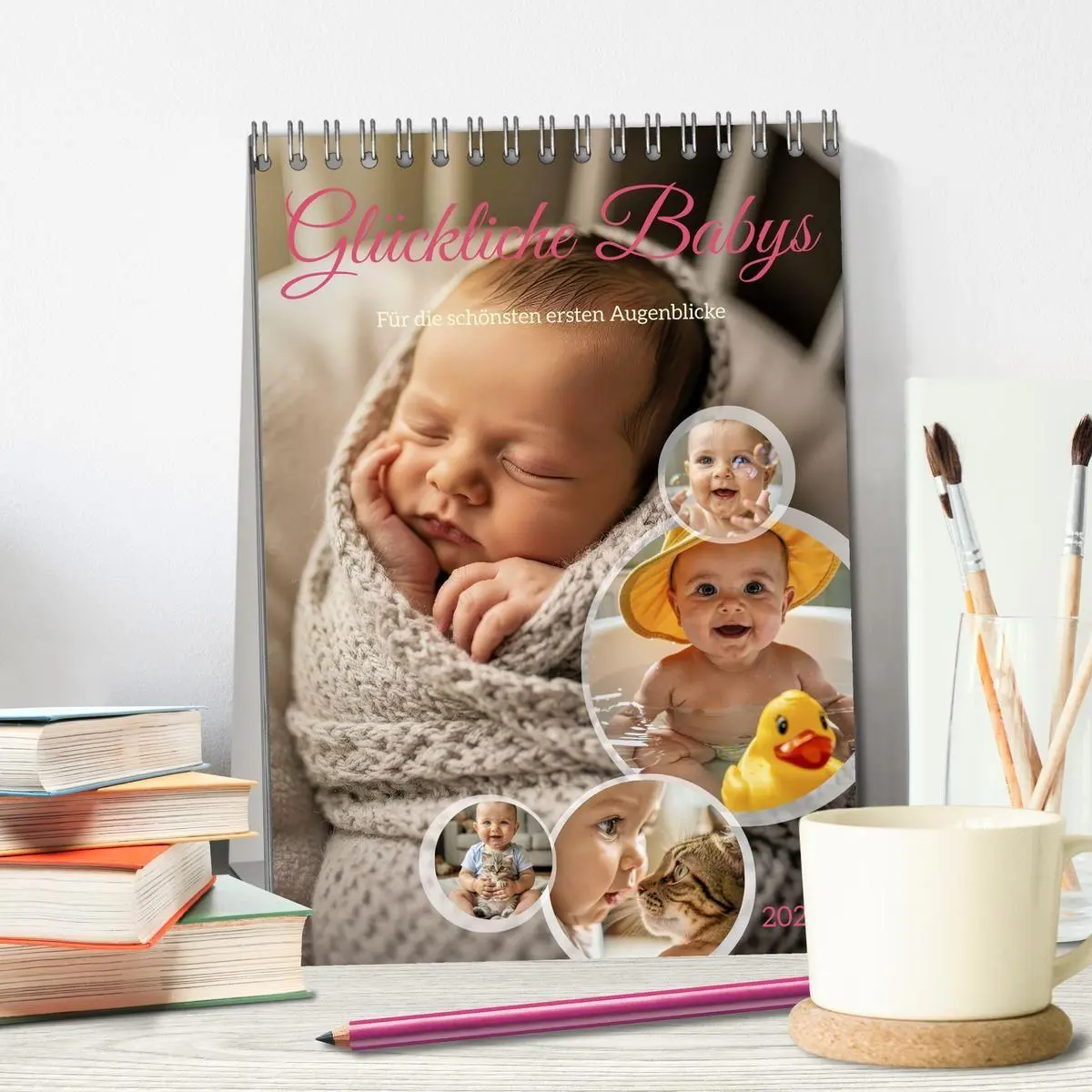 Bild: 9783516772326 | Glückliche Babys (Tischkalender 2027 DIN A5 hoch), CALVENDO...