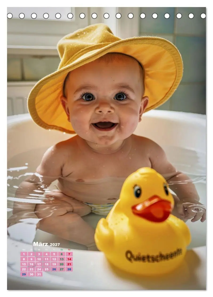 Bild: 9783516772326 | Glückliche Babys (Tischkalender 2027 DIN A5 hoch), CALVENDO...