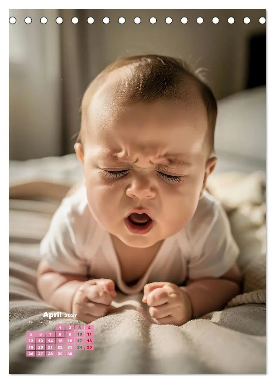 Bild: 9783516772326 | Glückliche Babys (Tischkalender 2027 DIN A5 hoch), CALVENDO...