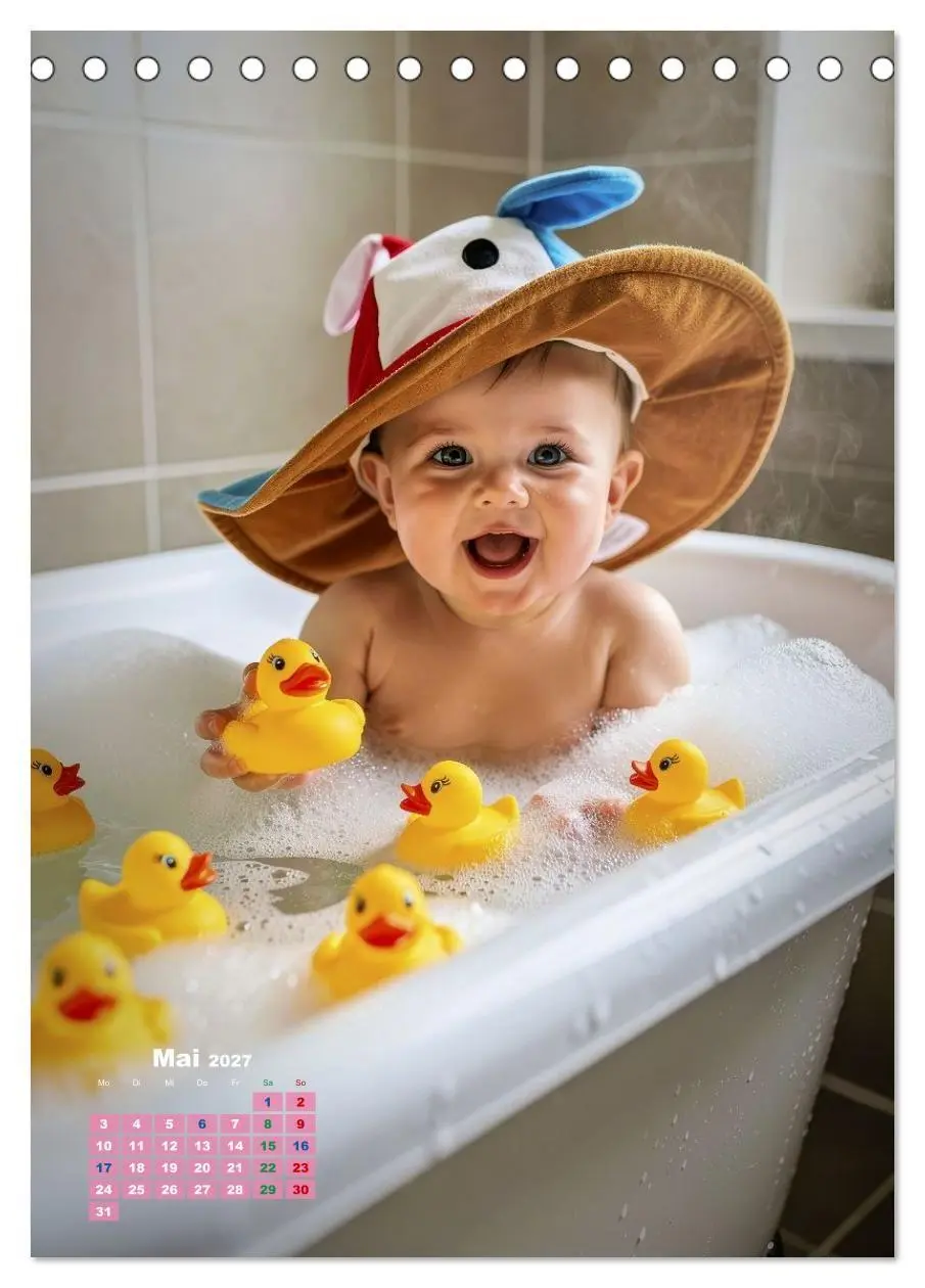Bild: 9783516772326 | Glückliche Babys (Tischkalender 2027 DIN A5 hoch), CALVENDO...