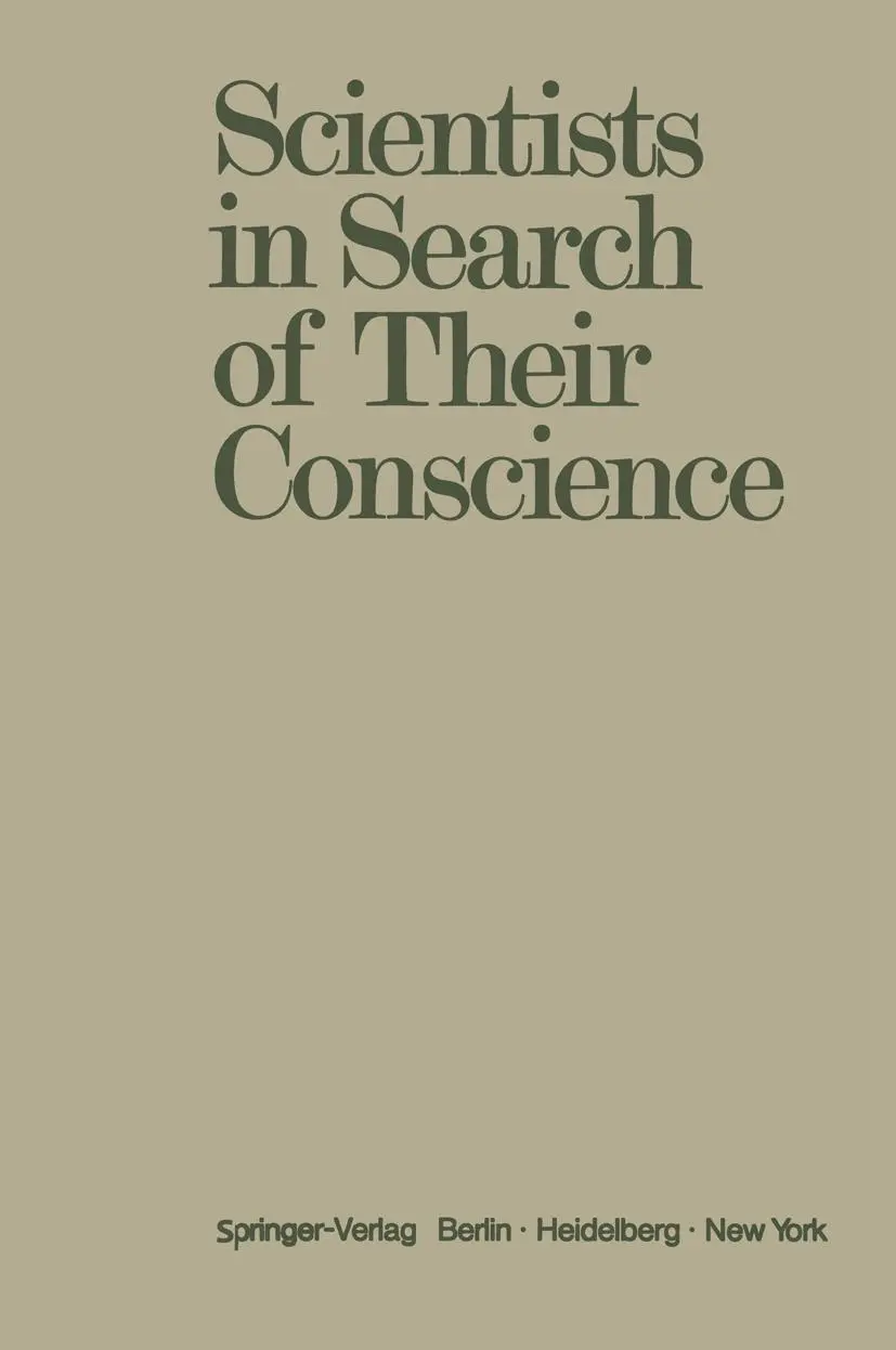 Cover: 9783642952326 | Scientists in Search of Their Conscience | Hugh Harvey (u. a.) | Buch
