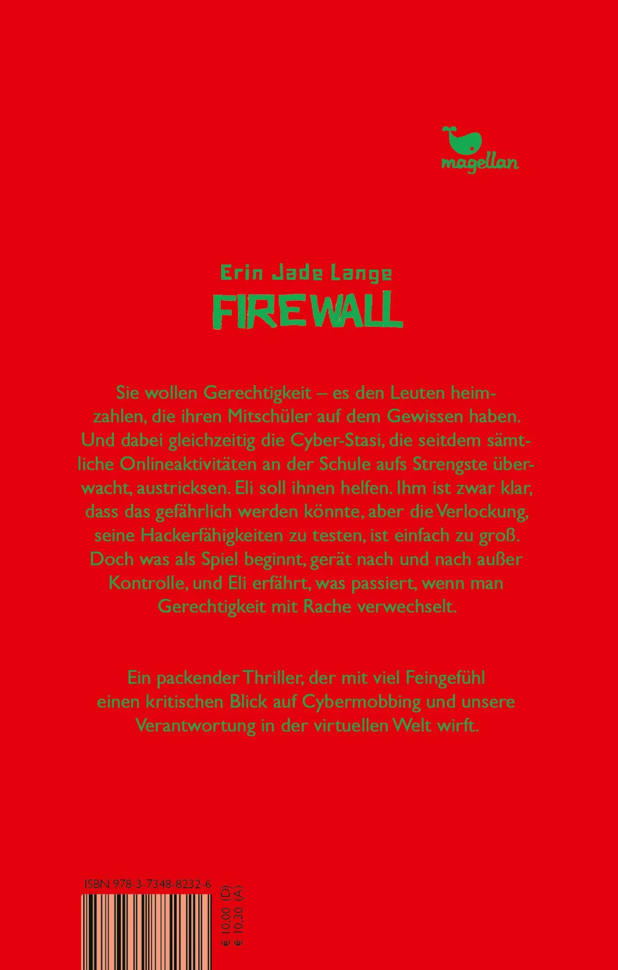 Rückseite: 9783734882326 | Firewall | Ein Jugendbuchthriller über Cybermobbing | Erin Jade Lange