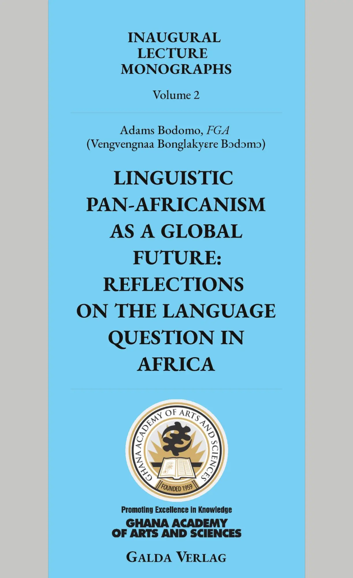 Cover: 9783962032326 | Linguistic Pan-Africanism as a Global Future: Reflections on the...