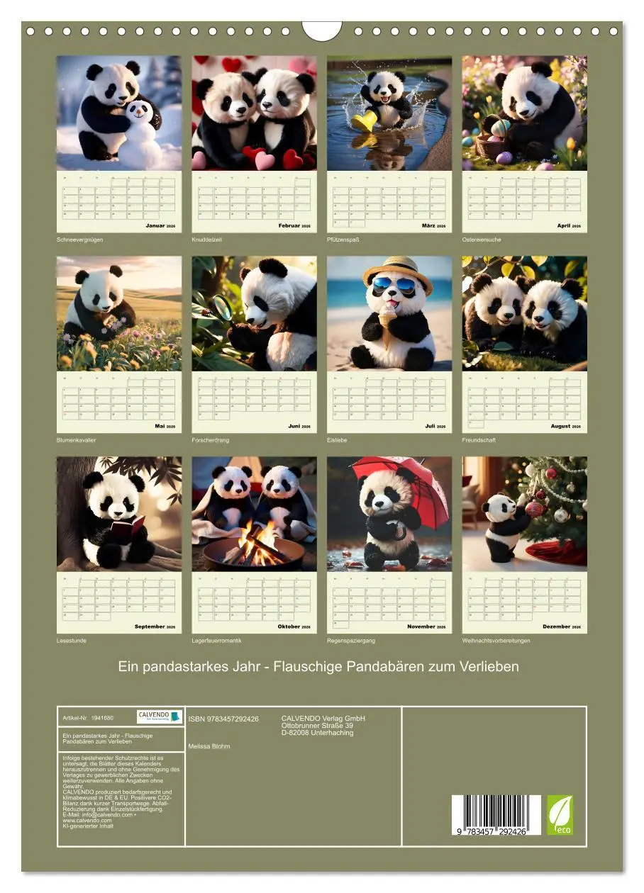 Bild: 9783457292426 | Ein pandastarkes Jahr - Flauschige Pandabären zum Verlieben...