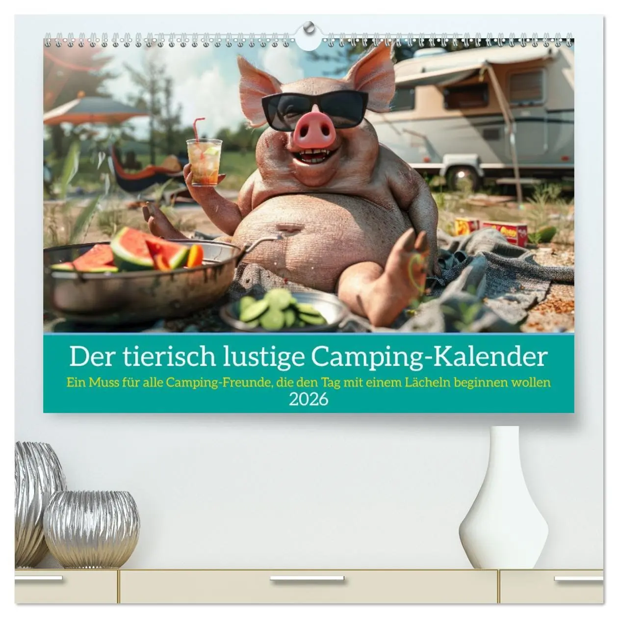 Cover: 9783457362426 | Der tierisch lustige Camping-Kalender (hochwertiger Premium...