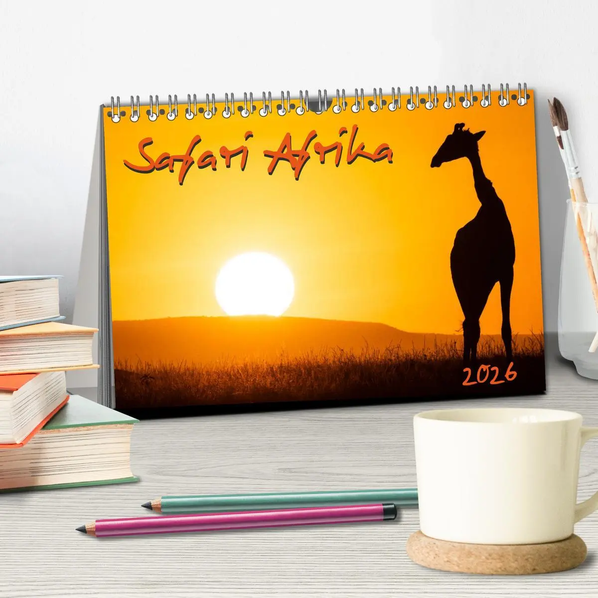 Bild: 9783457812426 | Safari Afrika (Tischkalender 2026 DIN A5 quer), CALVENDO...