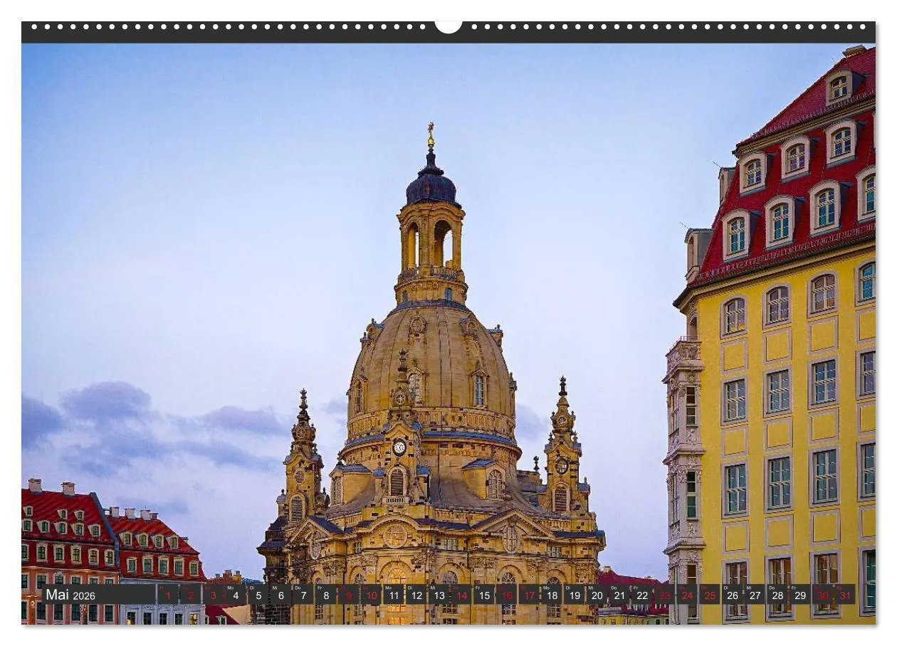Bild: 9783516142426 | Dresden - Die Frauenkirche (Wandkalender 2026 DIN A2 quer),...