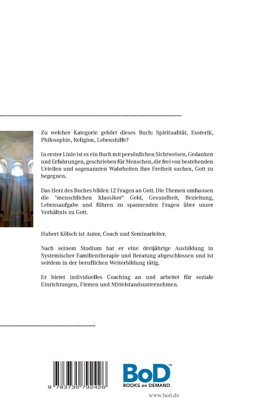 Rückseite: 9783735792426 | Die Sprache Gottes | Ein spiritueller Weg zu Liebe und innerem Frieden