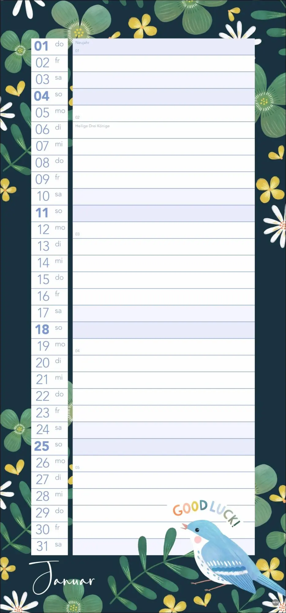 Bild: 9783756412426 | Mein Planer 2026 | Kalender | Basic Planer Heye | Spiralbindung | 2026