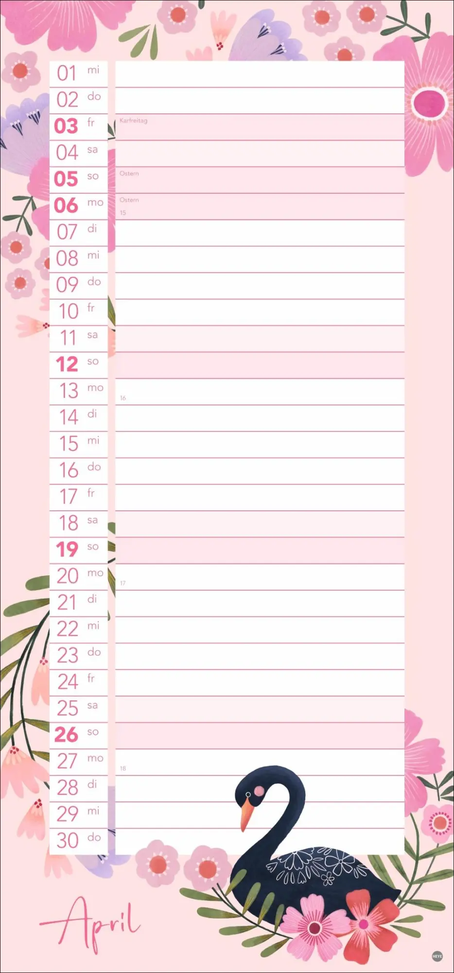 Bild: 9783756412426 | Mein Planer 2026 | Kalender | Basic Planer Heye | Spiralbindung | 2026