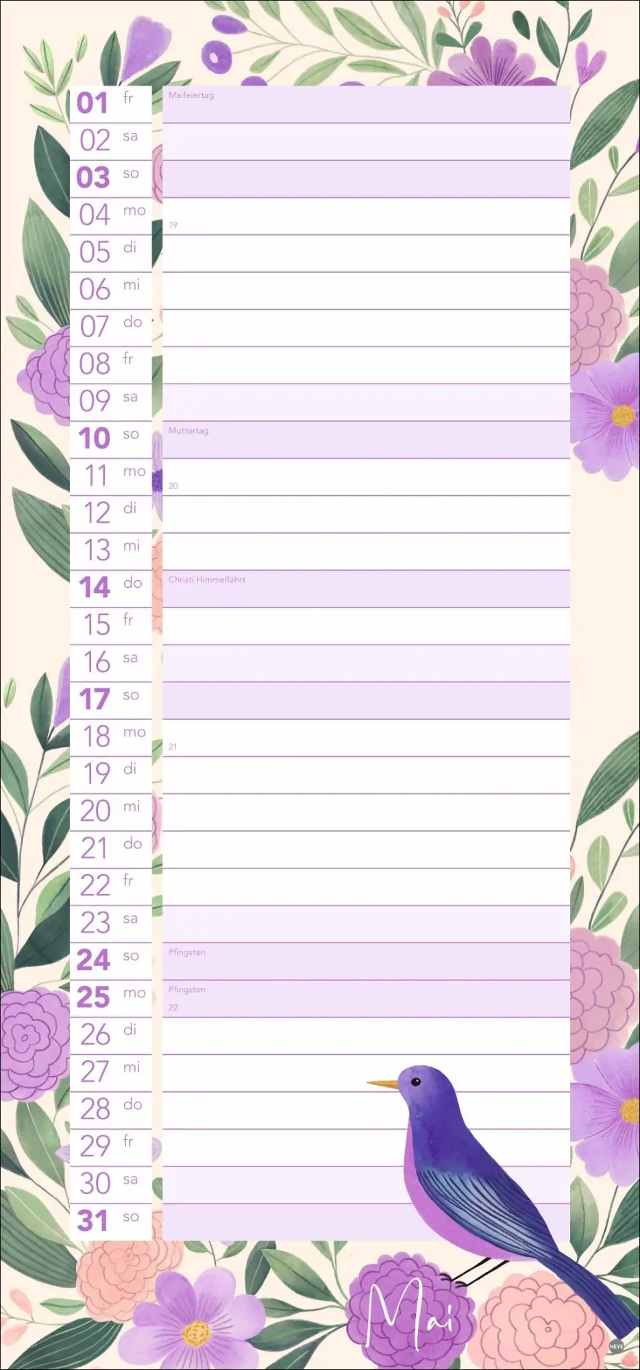Bild: 9783756412426 | Mein Planer 2026 | Kalender | Basic Planer Heye | Spiralbindung | 2026