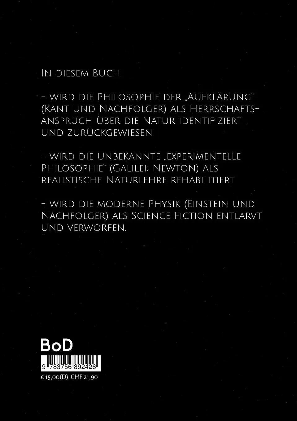 Rückseite: 9783756892426 | Taking Sides with Nature - Taking Sides with Truth | Ed Dellian | Buch