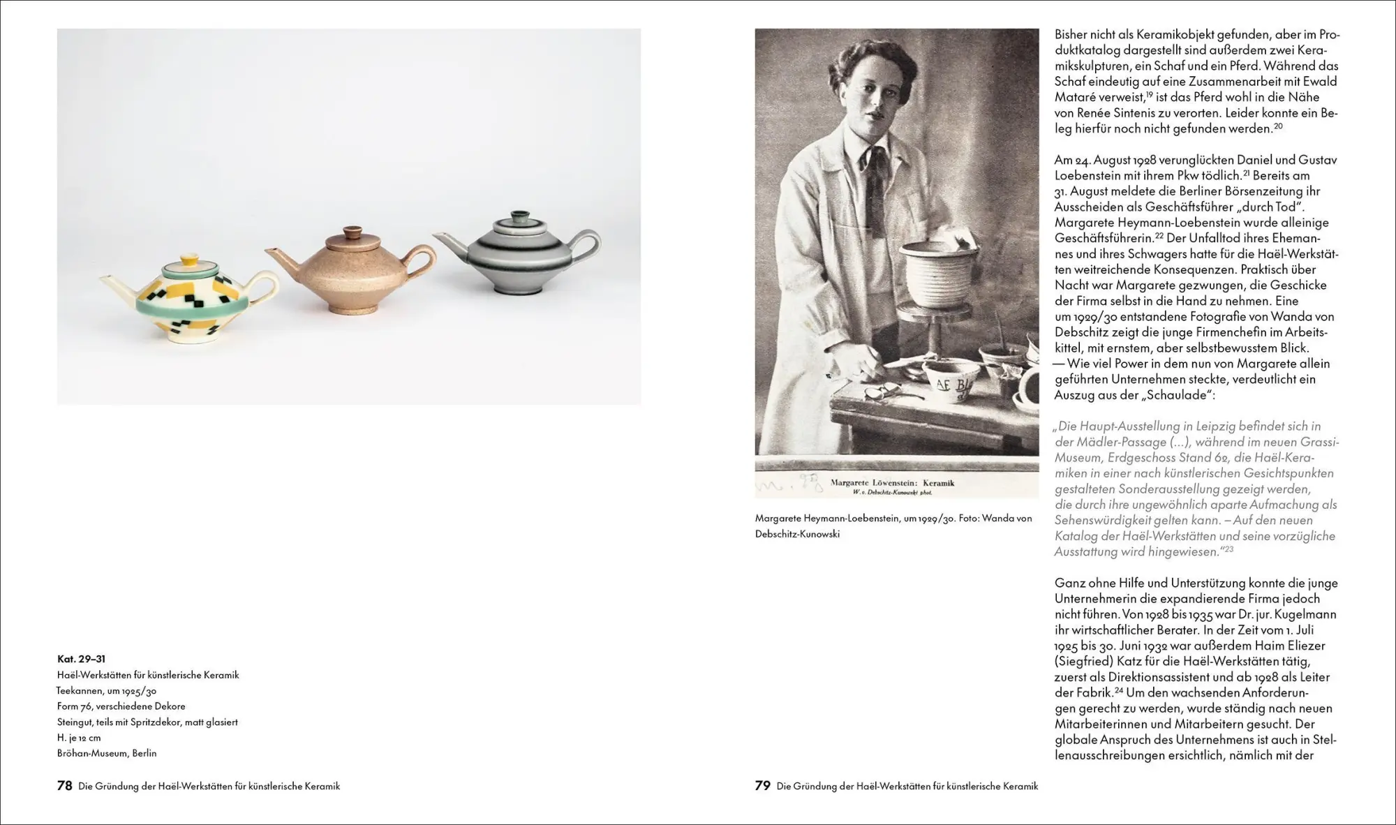 Bild: 9783777442426 | Margarete Heymann-Loebenstein | Keramik für die Avantgarde | Buch