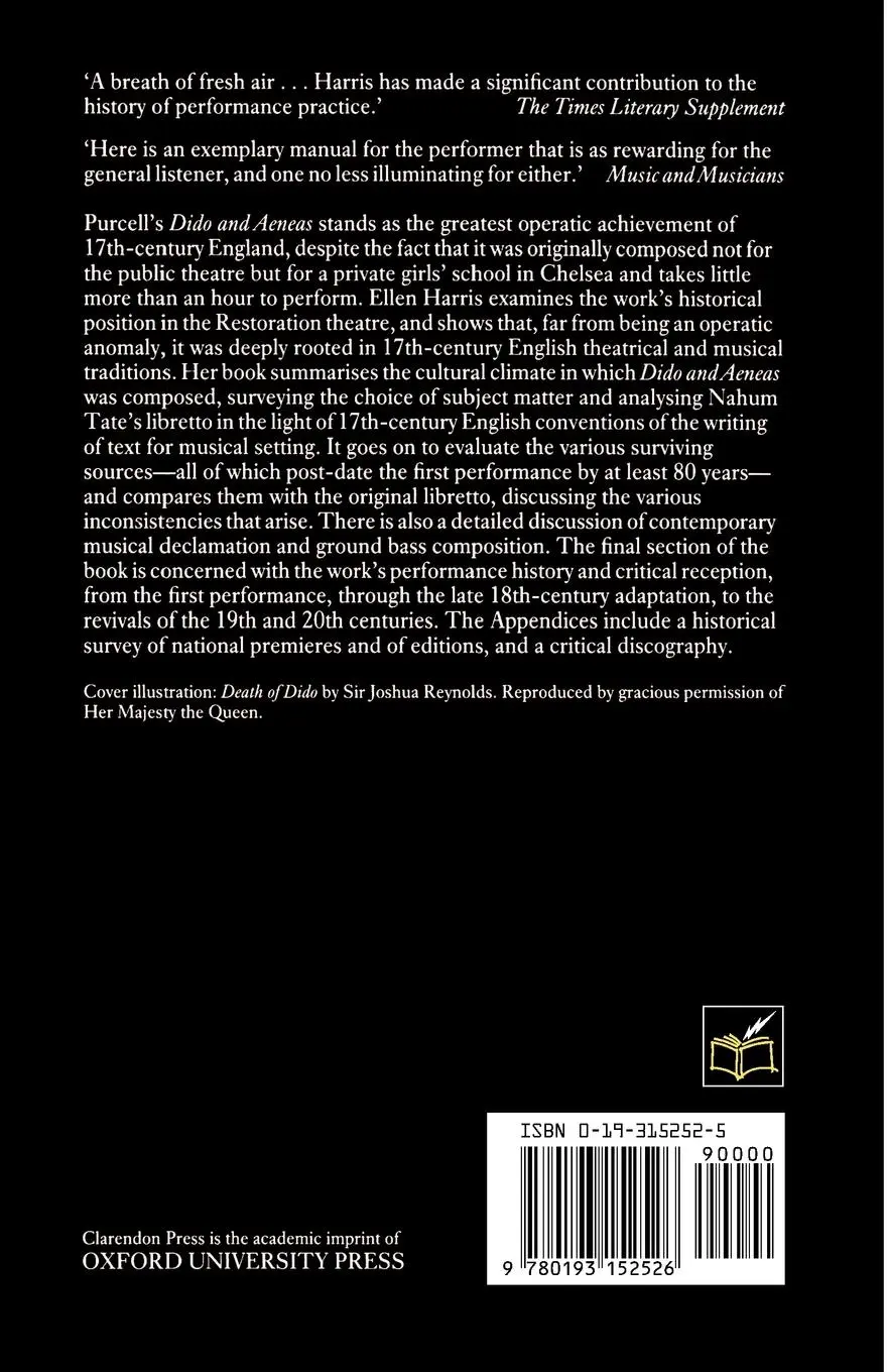 Rückseite: 9780193152526 | Henry Purcell's Dido and Aeneas | Ellen T. Harris | Taschenbuch | Buch