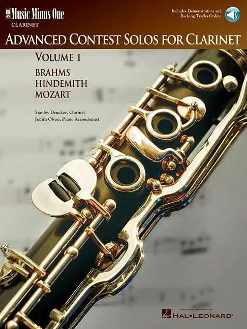 Cover: 9781596152526 | Advanced Contest Solos for Clarinet - Volume I Music Minus One...