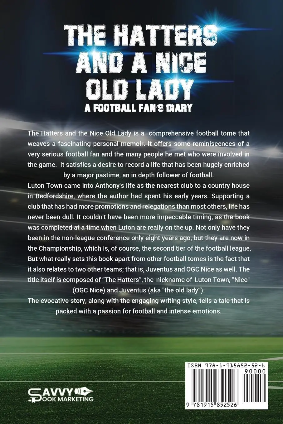 Rückseite: 9781915852526 | The Hatters and a Nice Old Lady | A Football Fan's Diary | Rubin