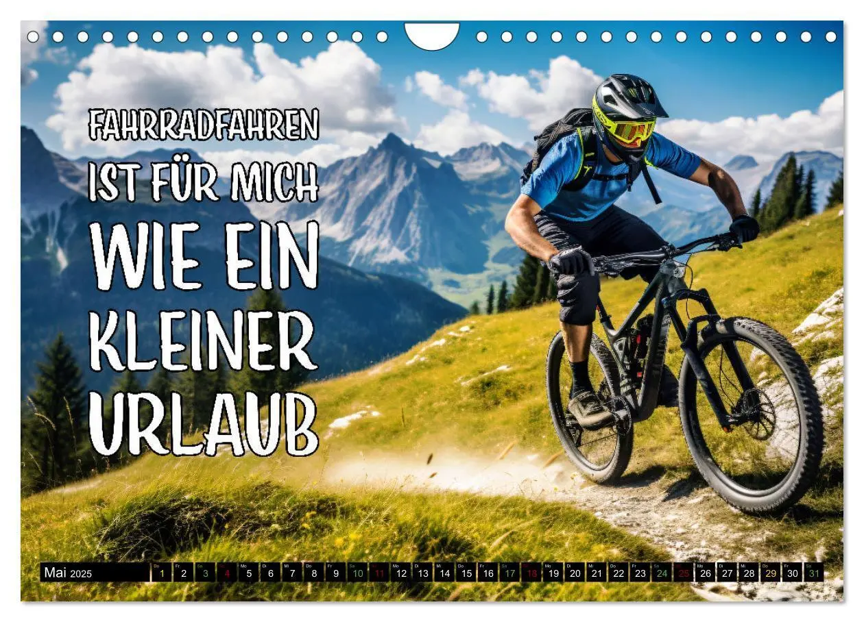 Bild: 9783383792526 | Faszination Fahrrad - coole Sprüche (Wandkalender 2025 DIN A4...