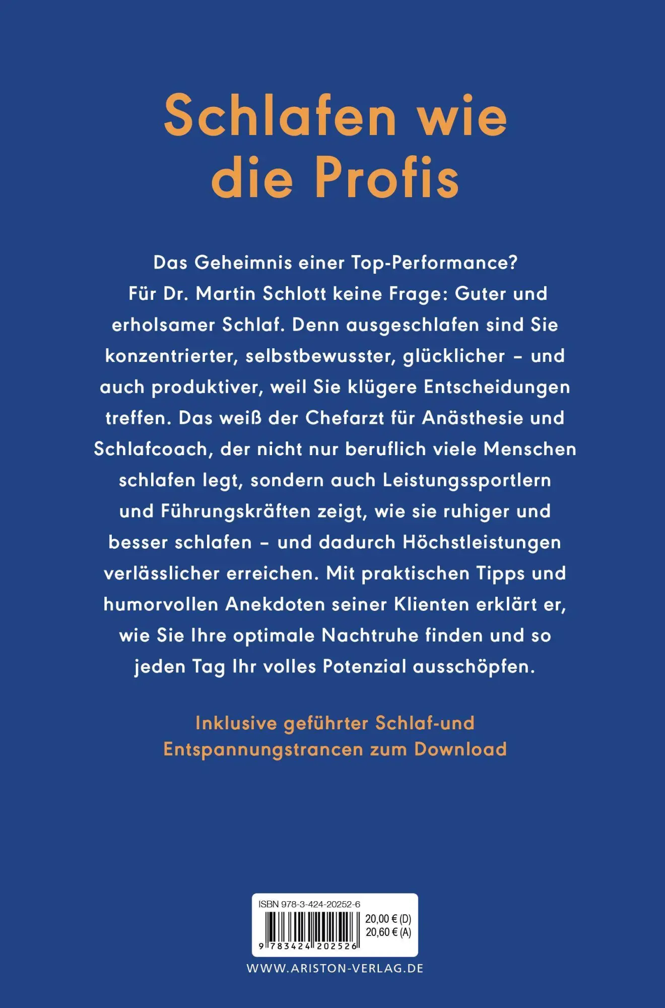 Bild: 9783424202526 | Erfolgsfaktor Schlaf | Martin Schlott | Taschenbuch | 224 S. | Deutsch