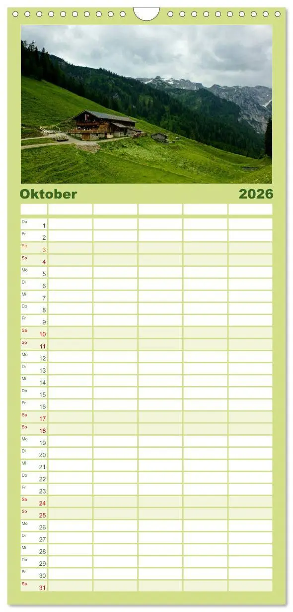Bild: 9783516512526 | Familienplaner 2026 - Tirol - Rund um den Achensee mit 5 Spalten...