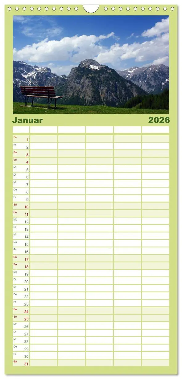 Bild: 9783516512526 | Familienplaner 2026 - Tirol - Rund um den Achensee mit 5 Spalten...