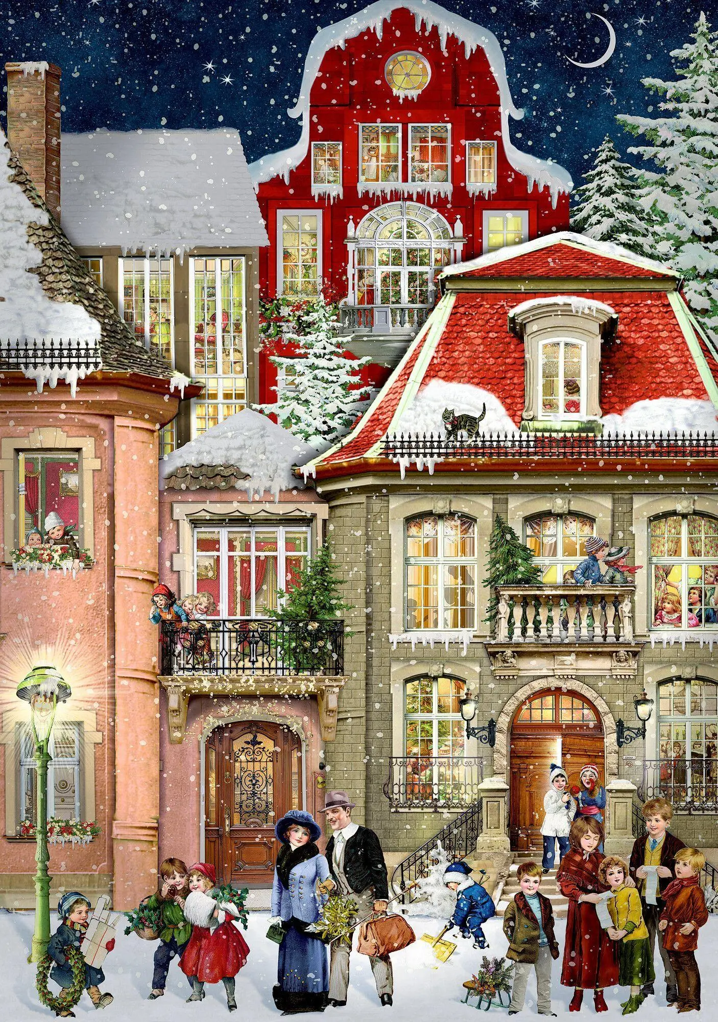 Puzzle - In der Häusergasse - 1000 Teile