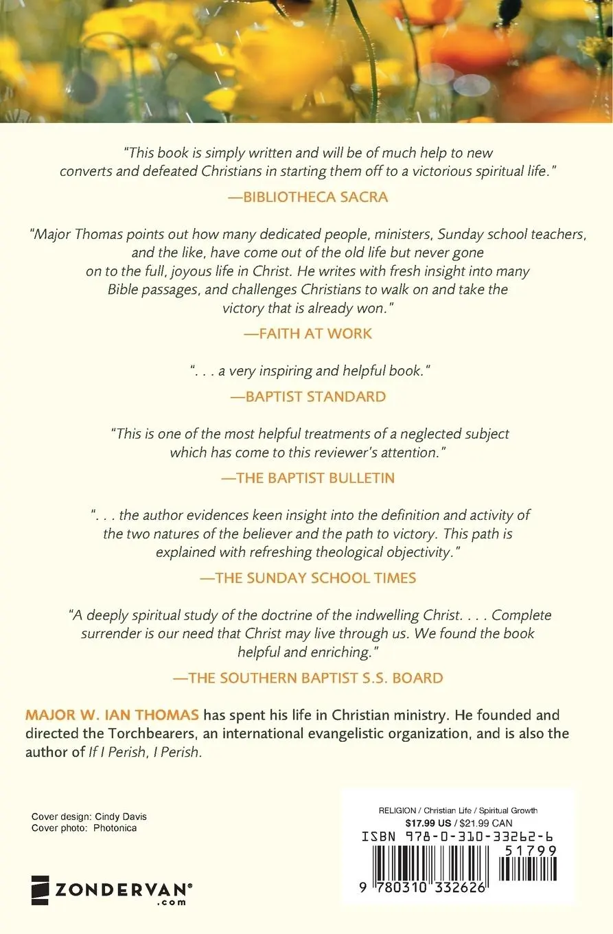Rückseite: 9780310332626 | The Saving Life of Christ | Major W. Ian Thomas | Taschenbuch | 1989