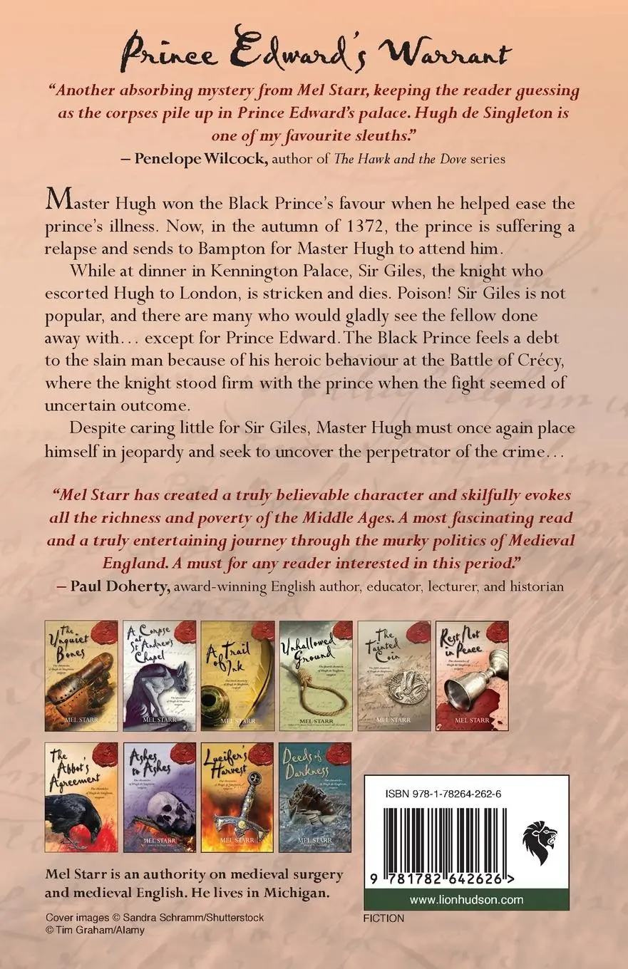 Rückseite: 9781782642626 | Prince Edward's Warrant | Mel Starr | Taschenbuch | Englisch | 2018
