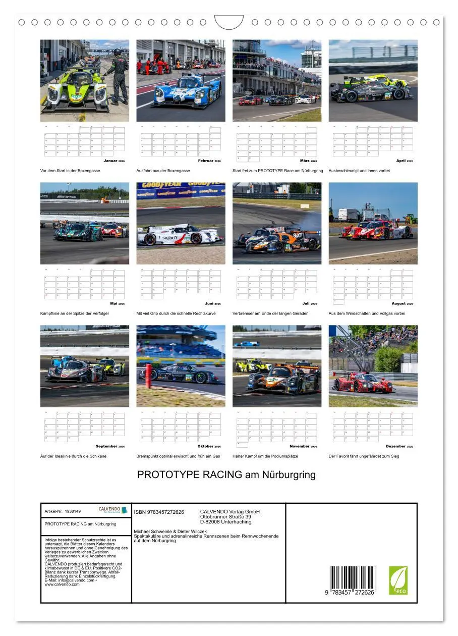 Bild: 9783457272626 | PROTOTYPE RACING am Nürburgring (Wandkalender 2026 DIN A3 hoch),...