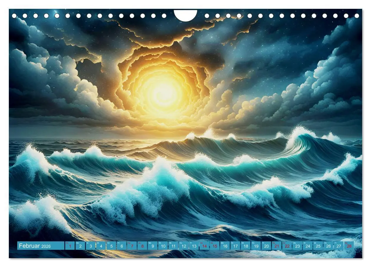 Bild: 9783457342626 | Stürmische Wellen (Wandkalender 2026 DIN A4 quer), CALVENDO...