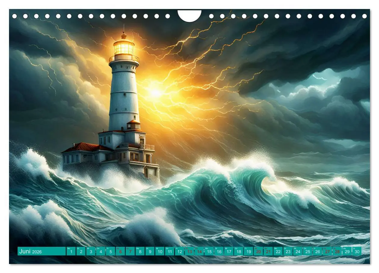 Bild: 9783457342626 | Stürmische Wellen (Wandkalender 2026 DIN A4 quer), CALVENDO...