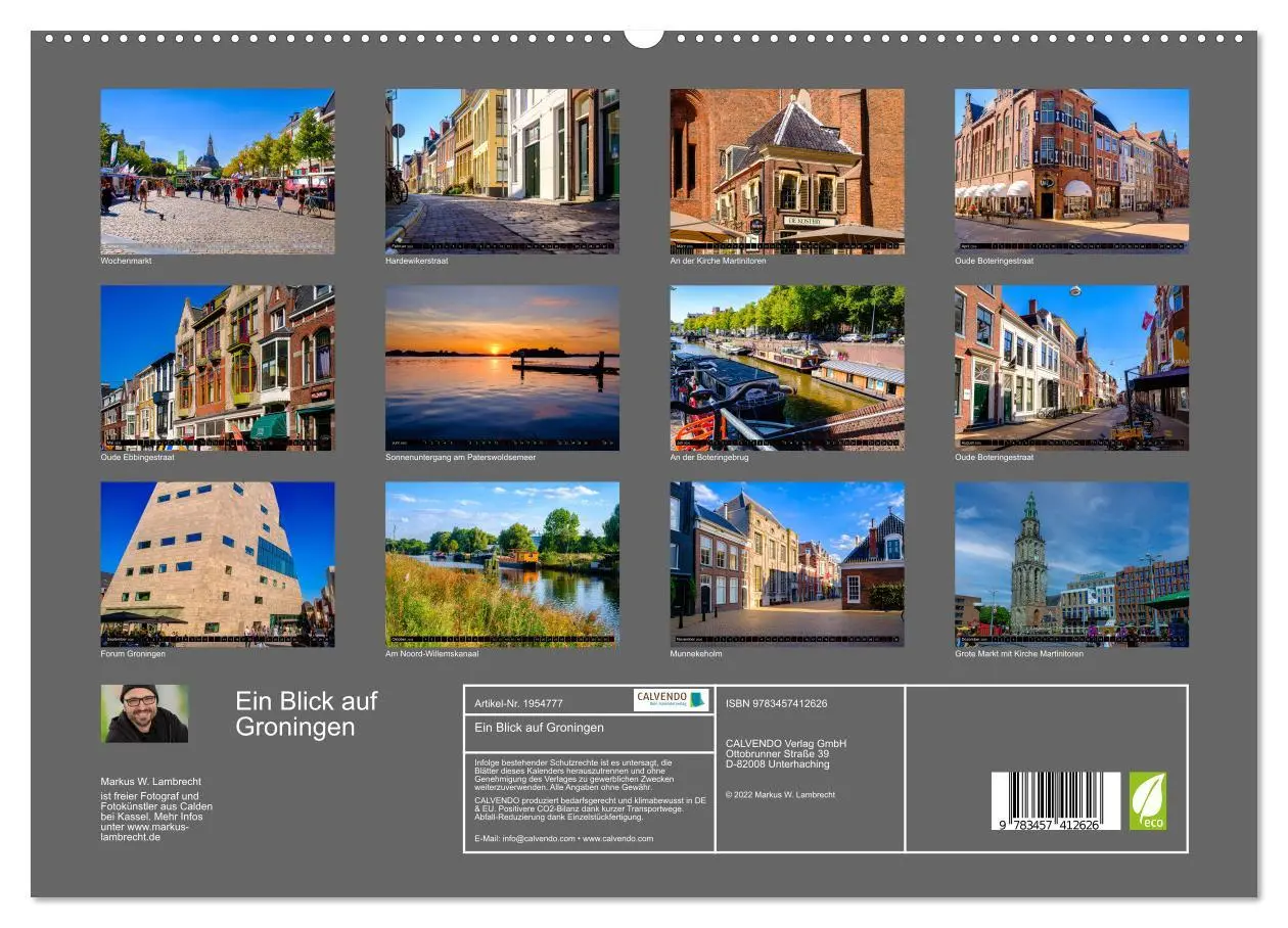 Bild: 9783457412626 | Ein Blick auf Groningen (hochwertiger Premium Wandkalender 2026 DIN...