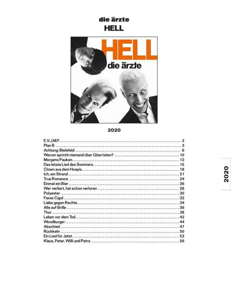 Bild: 9783954562626 | die ärzte: HELL | für den Notenfreund | Bosworth Edition | Loseblatt