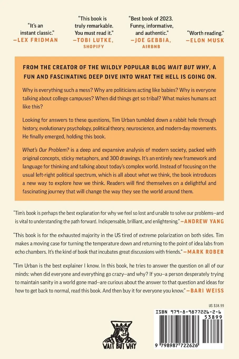 Rückseite: 9798987722626 | What's Our Problem? | A Self-Help Book for Societies | Tim Urban