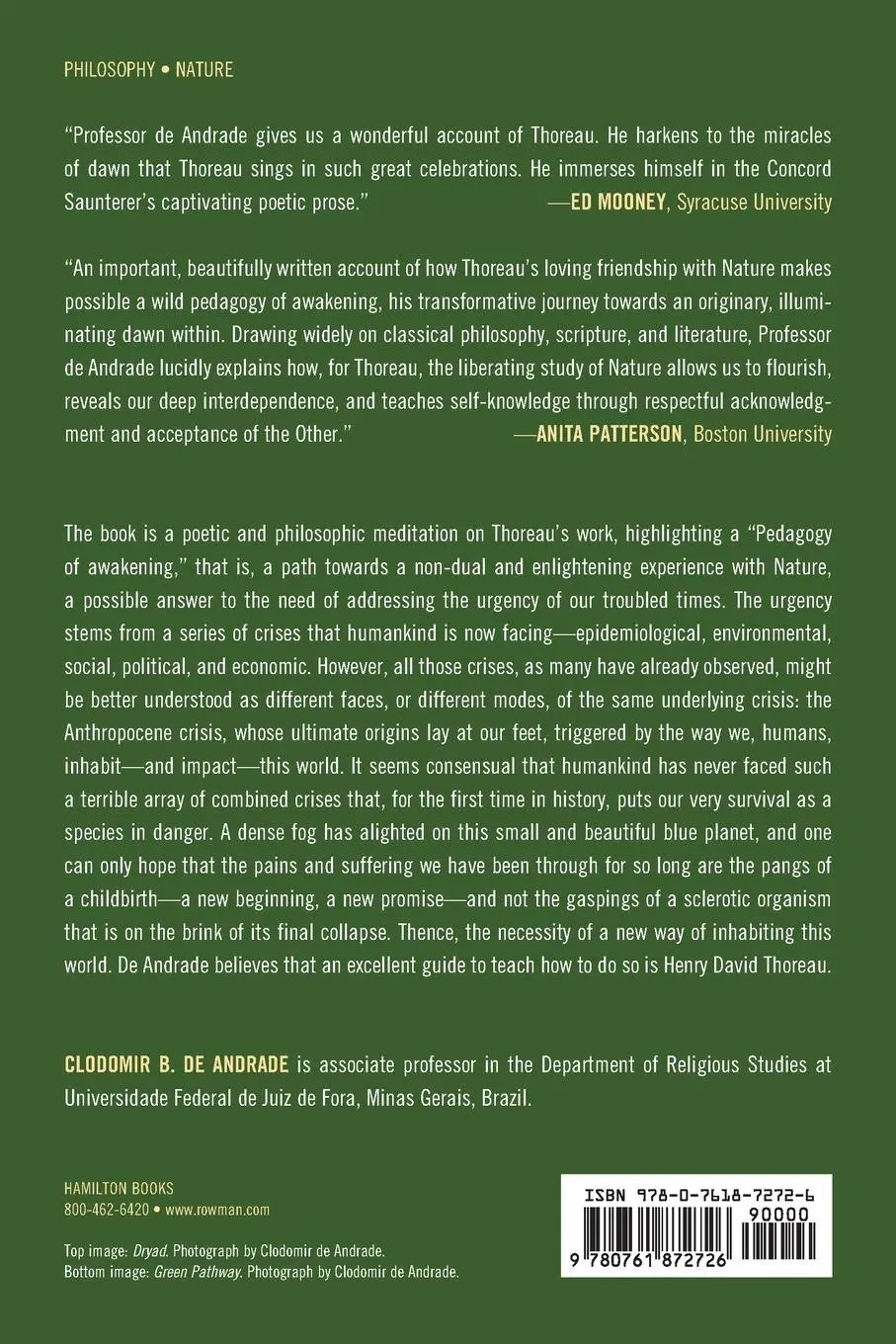 Rückseite: 9780761872726 | Thoreau's Pedagogy of Awakening | Clodomir Barros de Andrade | Buch